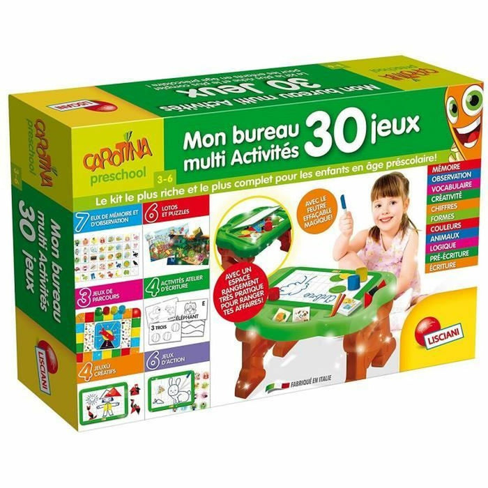 Joc Educativ Lisciani Giochi Carotina educational desk 30 fun learning games (FR)