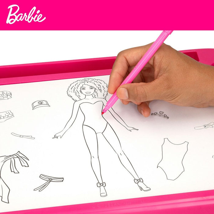 Studio de Modă Barbie Fashion Workshop Păpușă Masă cu Lumină