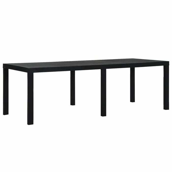 Masă de Sufragerie IPAE Progarden Indo ind012an Extensibil Antracit 220 x 90 x 72 cm