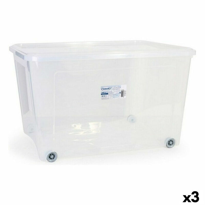 Cutie de depozitare cu capac Combi Tontarelli 145 L (78,2 x 58,2 x 47 cm) (3 Unități)