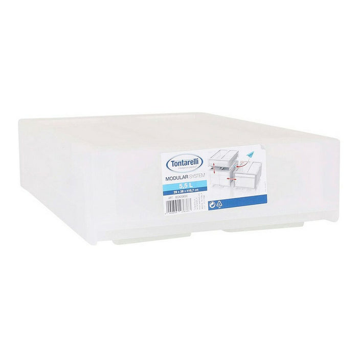 Dulap cu Sertare Tontarelli Modular Alb Plastic (29 x 38 x 10,7 cm)