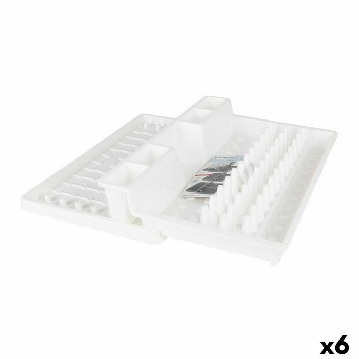 Scurgător de Vase pentru Chiuvetă Tontarelli Bella Alb 44,7 x 30 x 8,8 cm (6 Unități)