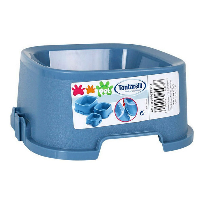 Castron de hrană pentru animale de companie Tontarelli Pet (21,5 x 21,5 x 9,4 cm)