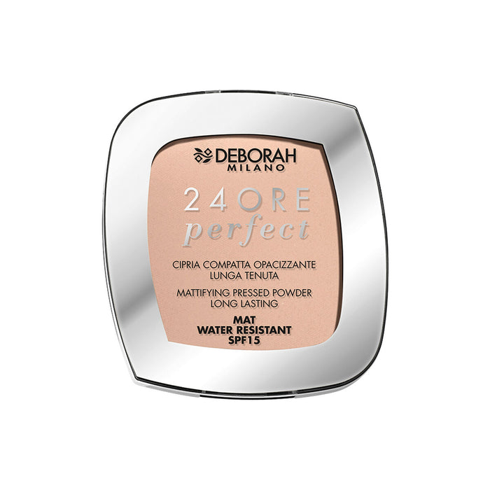 Pudră Compactă Deborah 24ore Perfect Nº 03 Rose Spf 15