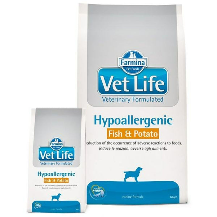 Nutreț Farmina Vet Life Hypoallergenic Fish & Potato 12 kg Adult