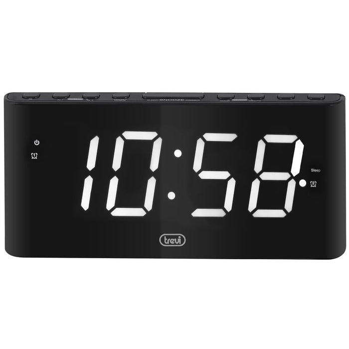 Ceas Deșteptător Trevi EC 889 Alb Negru