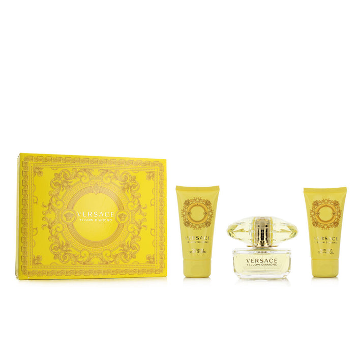 Set de Parfum Femei Versace EDT Yellow Diamond 3 Piese
