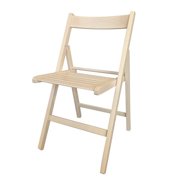 Scaunul Pliabil Bej lemn de fag (79 x 42,5 x 47,5 cm)
