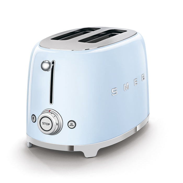 Prăjitor de Pâine Smeg TSF01PBEU Oțel inoxidabil Vintage Albastru Anii 50 950 W