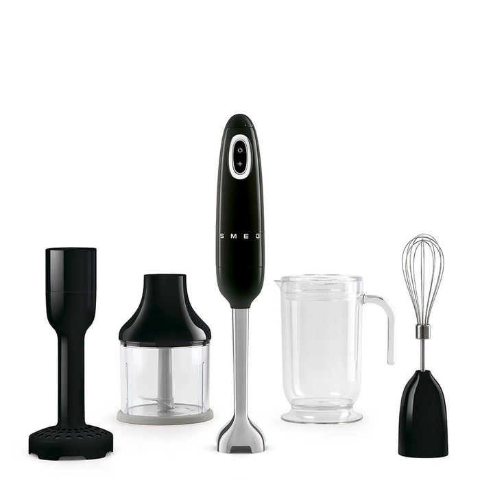 Mixer Manual Smeg HBF22BLEU Anii 50 Negru Oțel 700 W