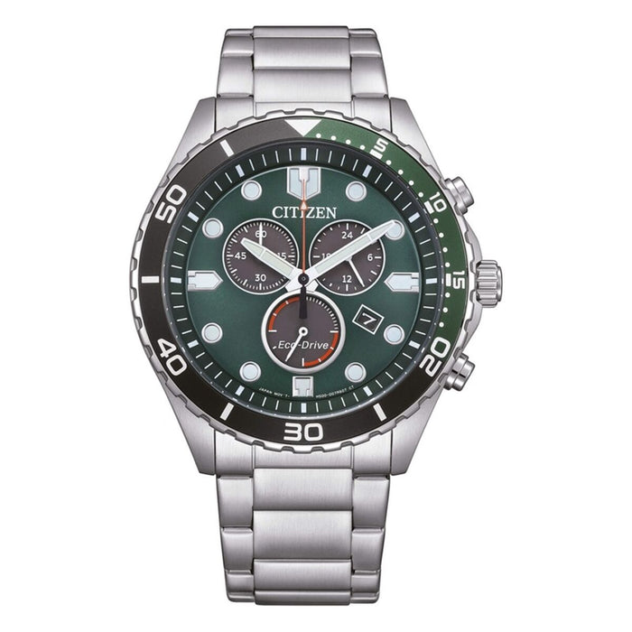 Ceas Bărbați Citizen AT2561-81X Verde Argintiu