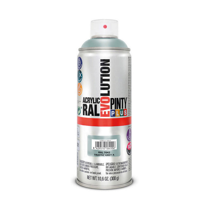 Spray cu vopsea Pintyplus Evolution RAL 7042 400 ml Traffic Grey