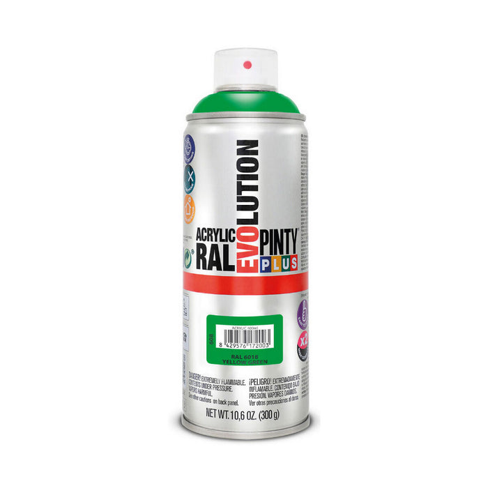 Spray cu vopsea Pintyplus Evolution RAL 6018 400 ml Yellow Green