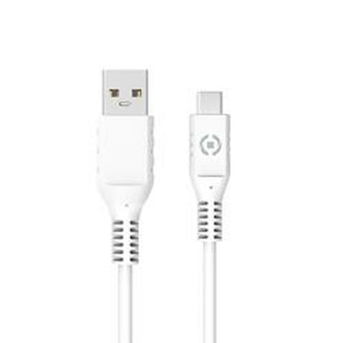 Cablu USB-C la USB Celly 1 m Alb