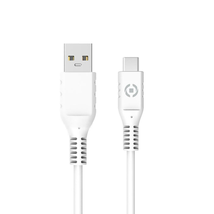 Cablu USB-C la USB Celly 1 m Alb