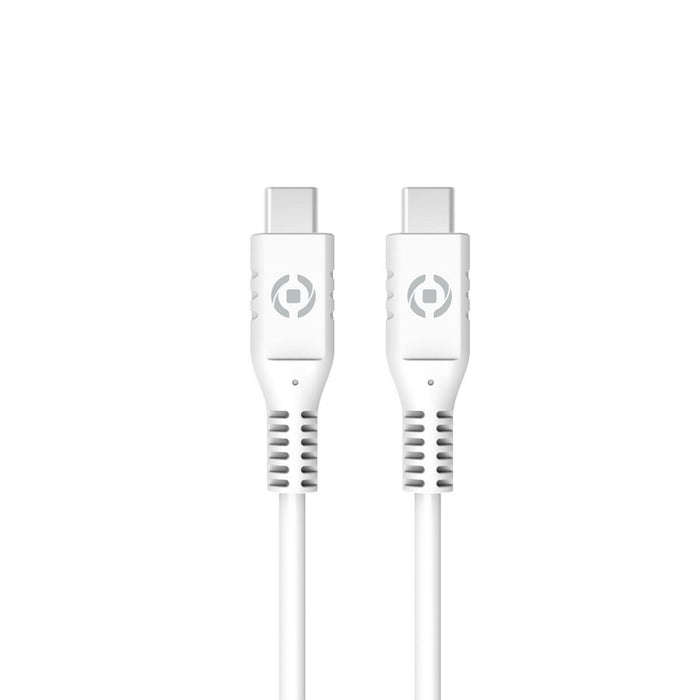 Cablu USB C Celly Alb 1 m