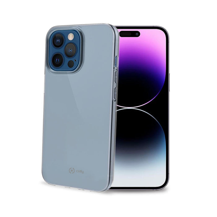 Husă pentru Mobil Celly iPhone 14 Pro Max Negru Transparent
