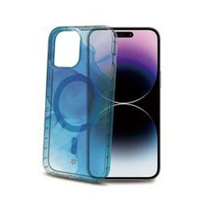 Husă pentru Mobil Celly iPhone 15 Pro Max Albastru Transparent