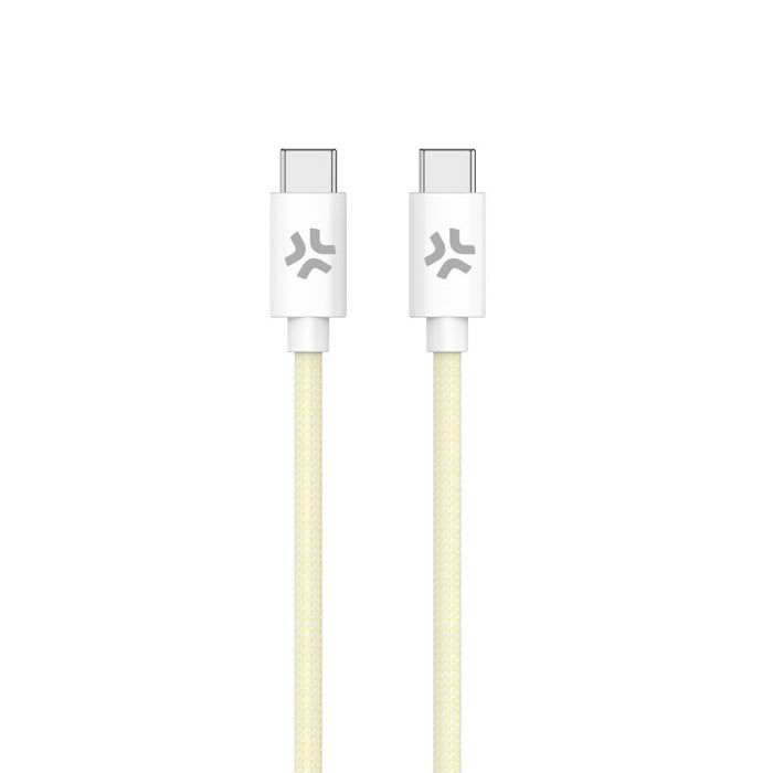 Cablu USB-C Celly USBCUSBCCOTTYL Galben 1,5 m