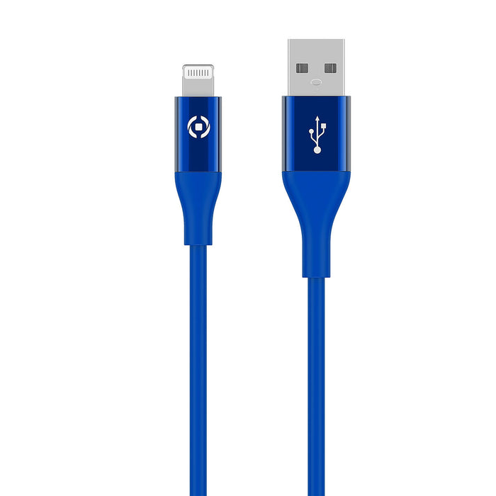 Cablu Lightning Celly USBLIGHTCOLORBL Albastru închis 1 m (1 Unități)