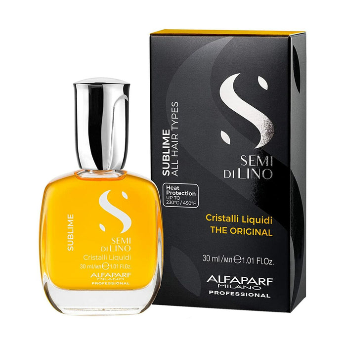 Ulei Capilar Semi Di Lino Sublime Cristal Liquid The Original Alfaparf Milano Semi Di Lino Sublime