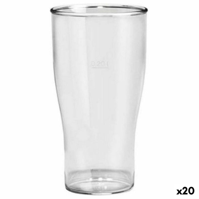 Set de pahare Viejo Valle Plastic Bere 200 ml 5 Piese (20 Unități)