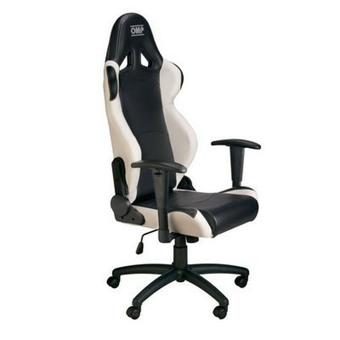 Scaun Gaming OMP OMPHA/777E/NW Negru/Alb