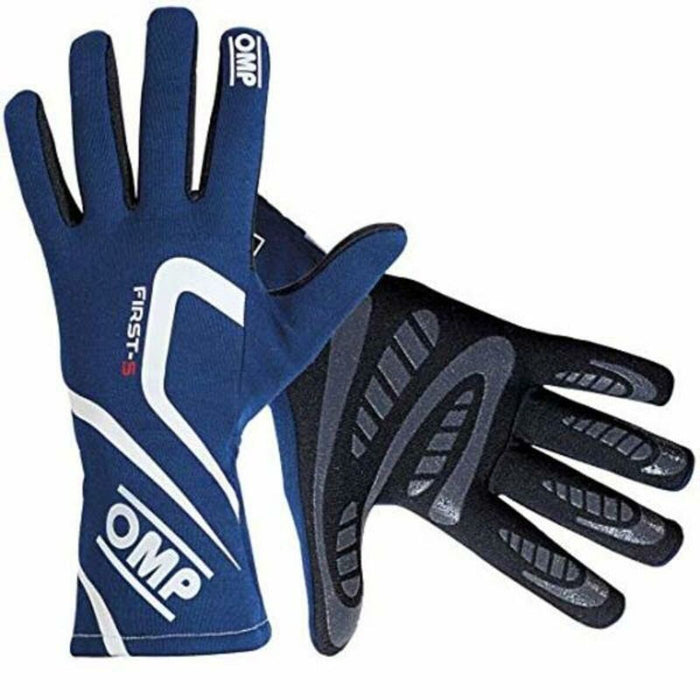 Men's Driving Gloves OMP OMPIB/761A/BV/XS Albastru XS
