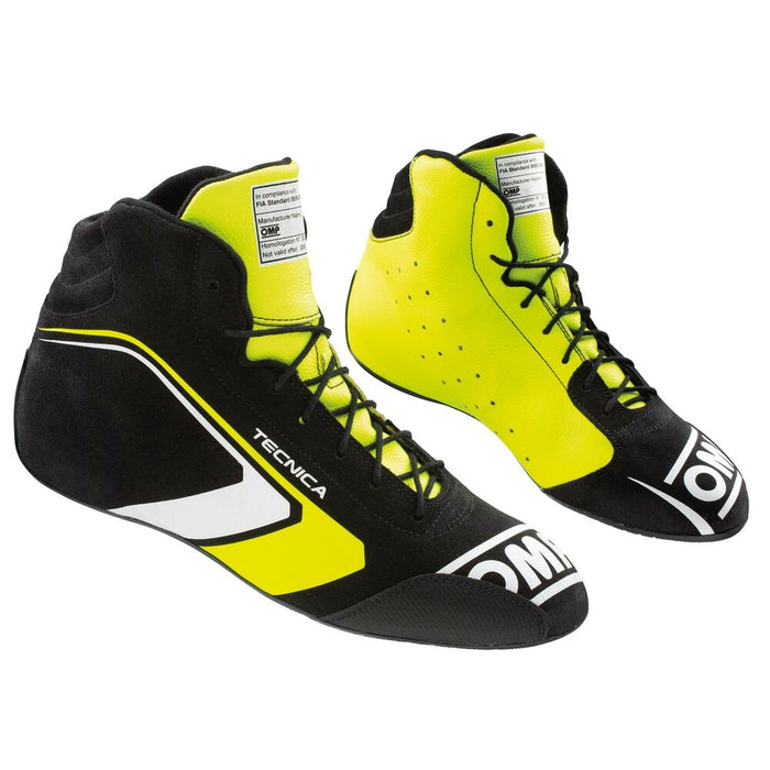 Ghete de curse OMP ONE EVO TECNICA Negru/Galben