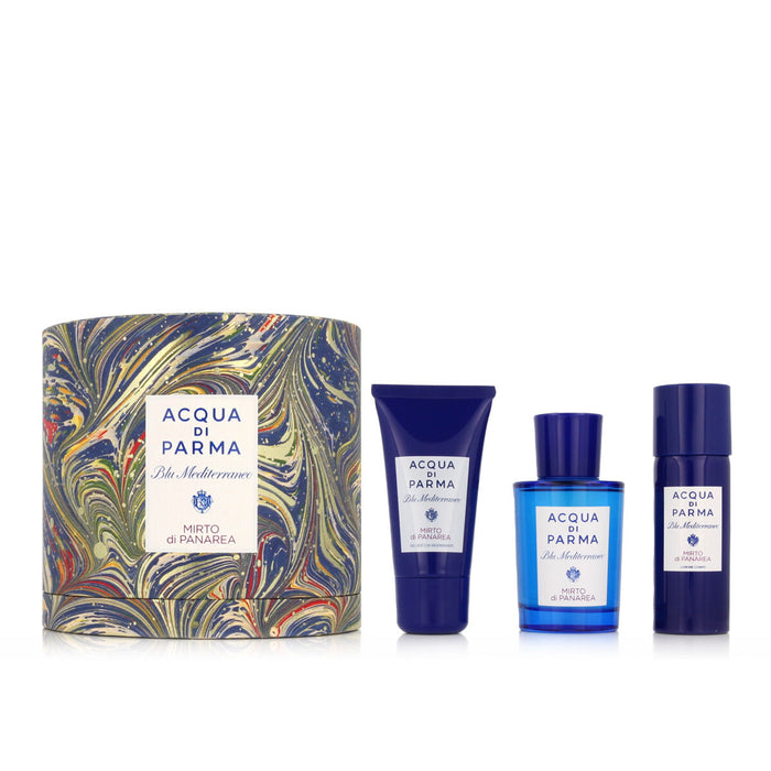 Set de Parfum Unisex Acqua Di Parma 3 Piese Blu Mediterraneo Mirto Di Panarea