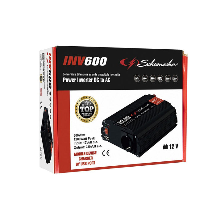 Conversor de Curent Schumacher SCHS7002402 600-1200 W
