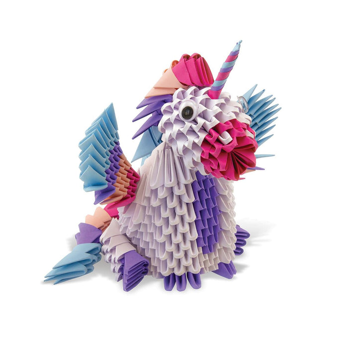 Set de Lucru Manual cu Hârtie Oxford Creagami 3D Unicorn