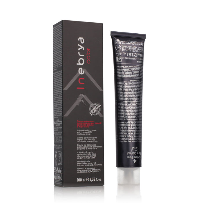 Vopsea Permanentă Inebrya Color Nº 4 Pure Chestnut 100 ml