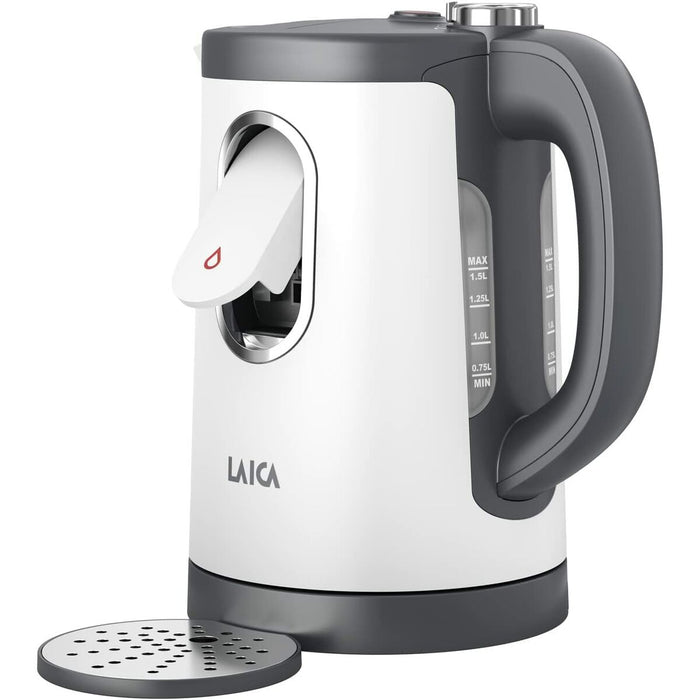 Fierbător LAICA Dual Flo Alb Alb/Negru 1,5 L