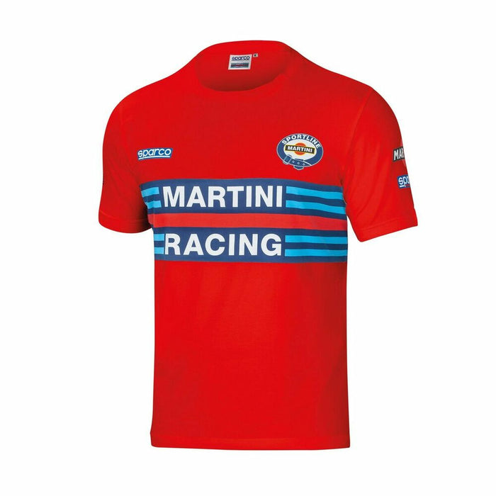 Tricou cu Mânecă Scurtă Sparco MARTINI RACING Roșu Mărimea S