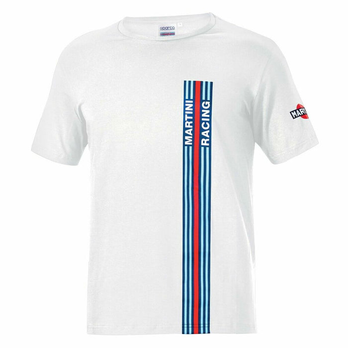 Tricou cu Mânecă Scurtă Bărbați Sparco Martini Racing Alb