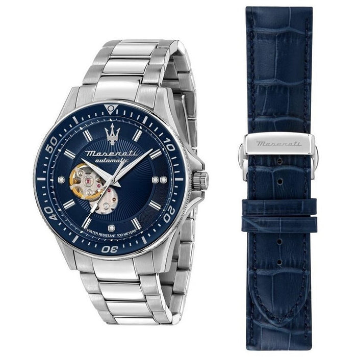 Ceas Bărbați Maserati SFIDA SPECIAL PACK AUTOMATIC Argintiu (Ø 44 mm)