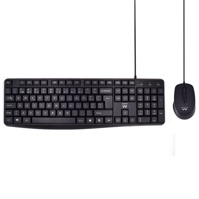 Tastatură Ewent Negru QWERTY