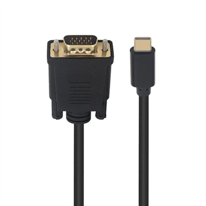 Adaptor USB-C la VGA Ewent Negru 1,8 m