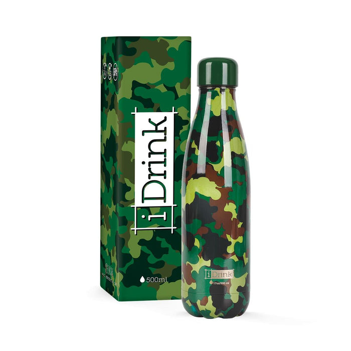 Sticla Termoizolantă iTotal Verde Camuflaj Oțel inoxidabil 500 ml