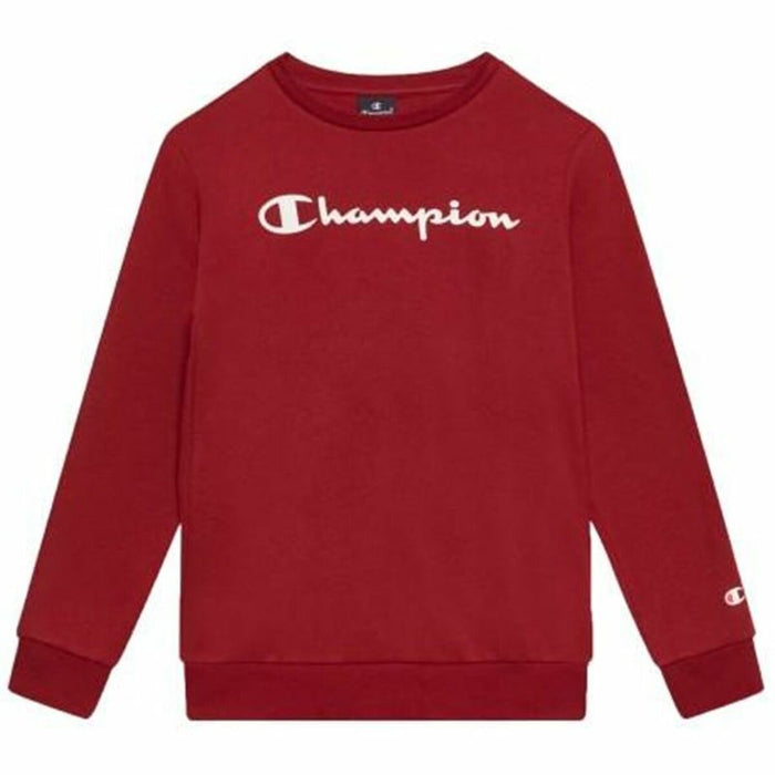 Hanorac pentru Copii Champion Crewneck Alb Roșu