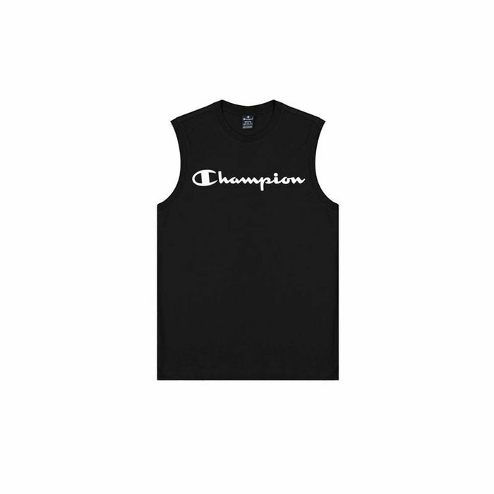 Tricou de Bărbați fără Mâneci Champion Crewneck Negru