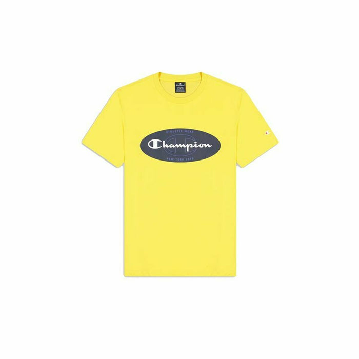Tricou cu Mânecă Scurtă Bărbați Champion Crewneck Galben