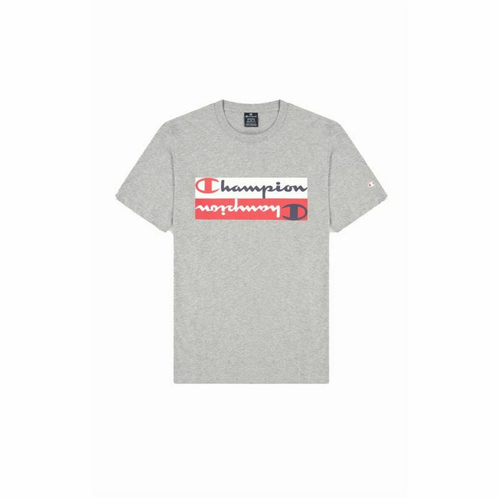 Tricou cu Mânecă Scurtă Bărbați Champion Crewneck Gri