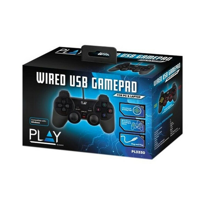 Telecomandă Jocuri Gaming Ewent PL3330 USB 2.0 PC Negru
