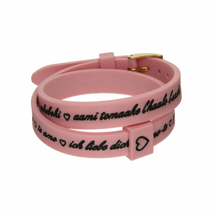 Brățară Damă il mezzometro I LOVE YOU GOLD - BRACCIALE IN SILICONE/SILICONE BRACELET