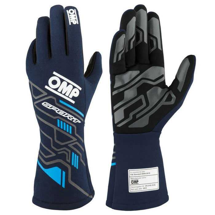 Men's Driving Gloves OMP SPORT Bleumarin L