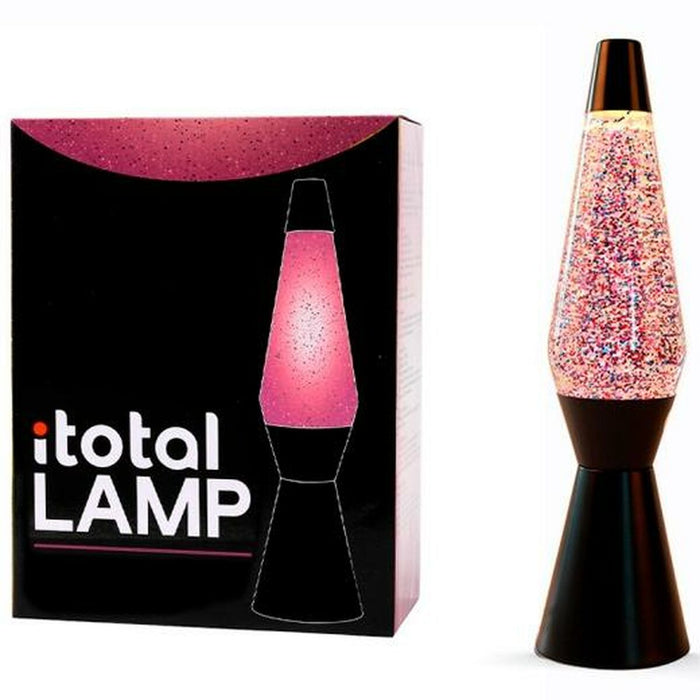 Lampă cu Lavă iTotal Negru Purpurină 36 cm