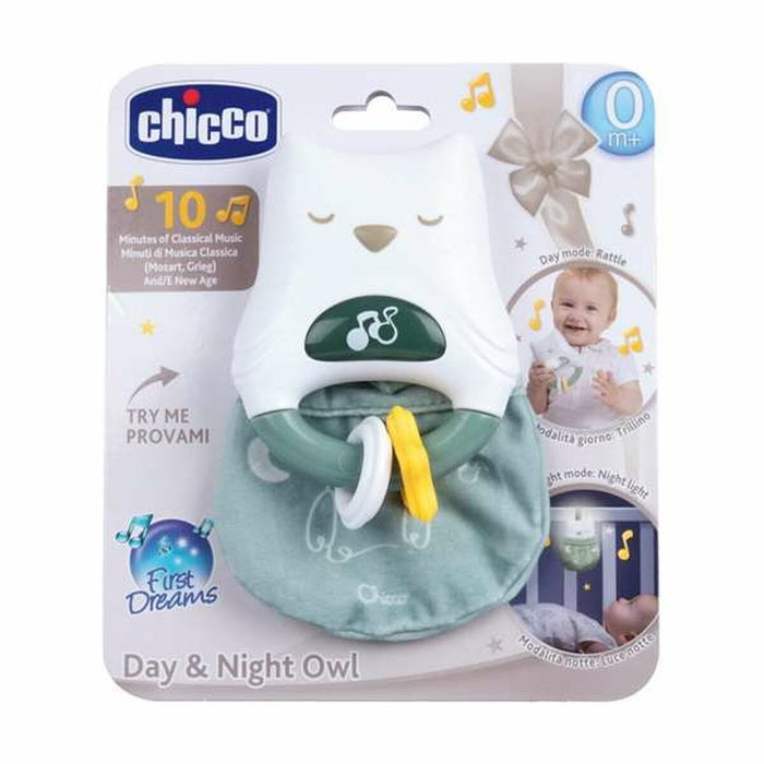 Zornăitoare cu Sunet Chicco 11,5 cm Bufniță