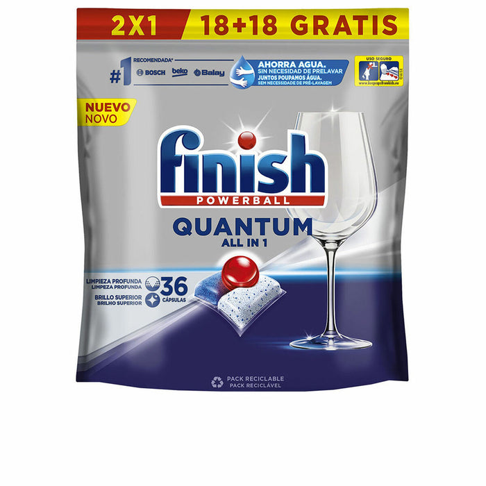 Pastile pentru Mașina de spălat vase Finish Quantum (36 Unități)